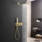 Kibi Cube 2 Function Thermostatic Shower System With Rough In Valve - Brushed Gold KSF414BG - alternate 5